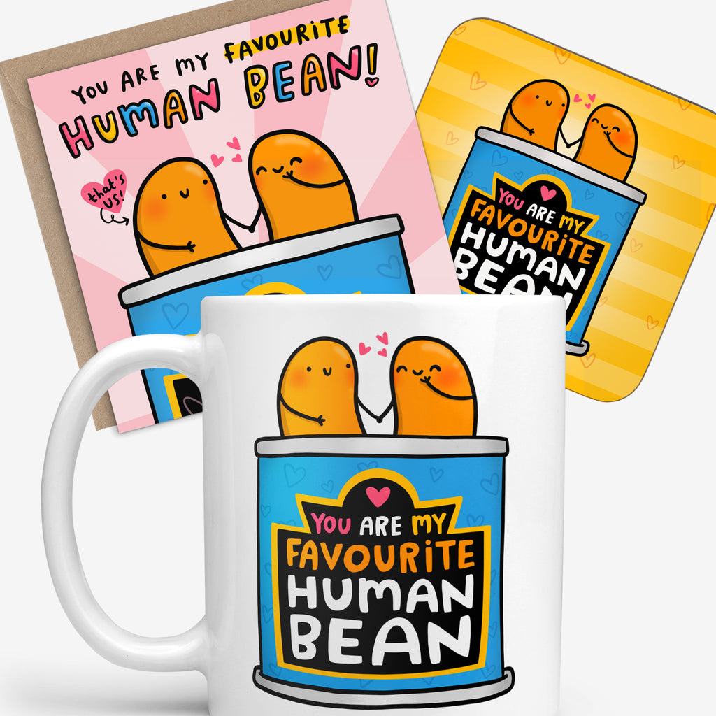 Human Bean Gift Set – Cute Romantic Gift for Partner