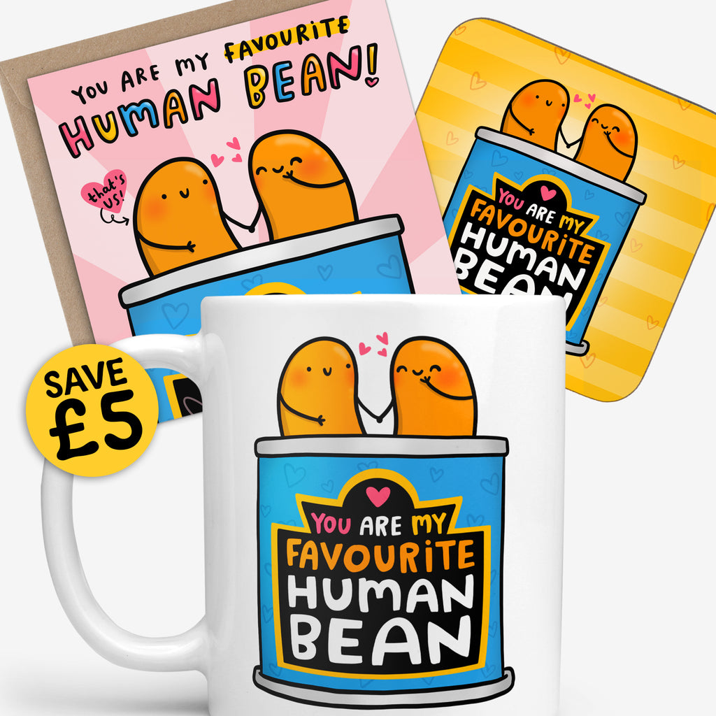 Human Bean Gift Set – Cute Romantic Gift for Partner