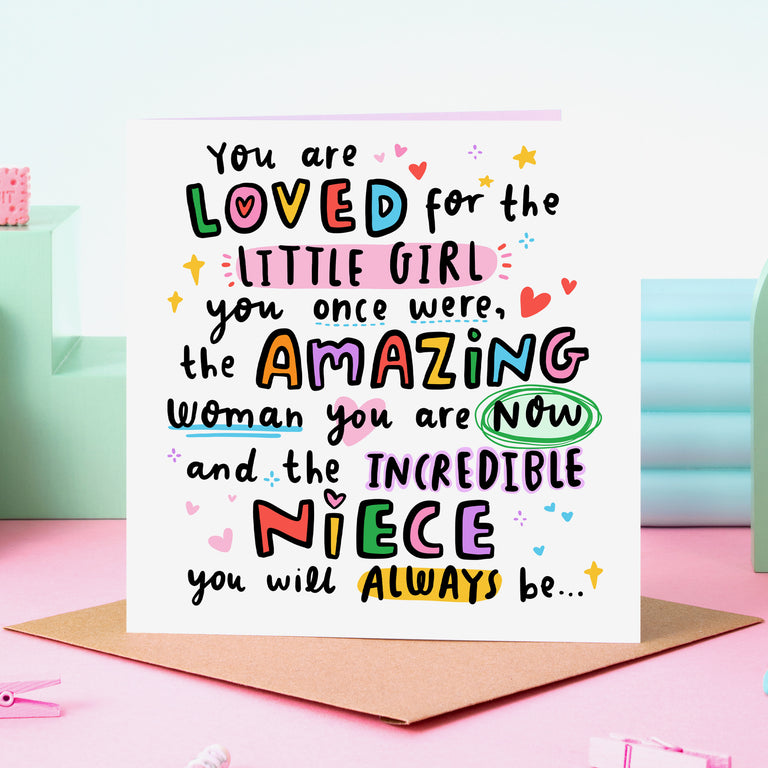 Incredible Niece Birthday Card