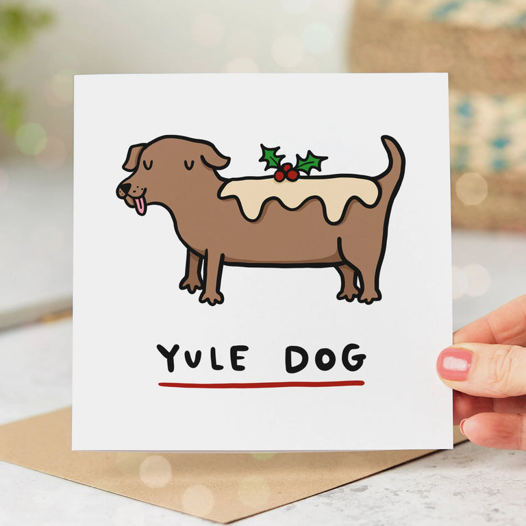 Yule Dog Christmas Card