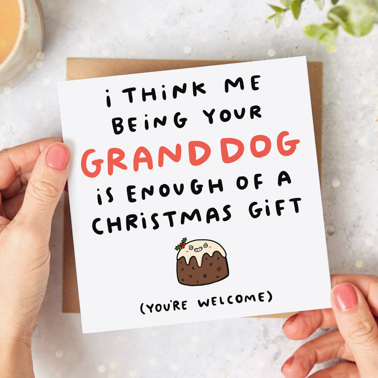 Granddog Gift Christmas Card