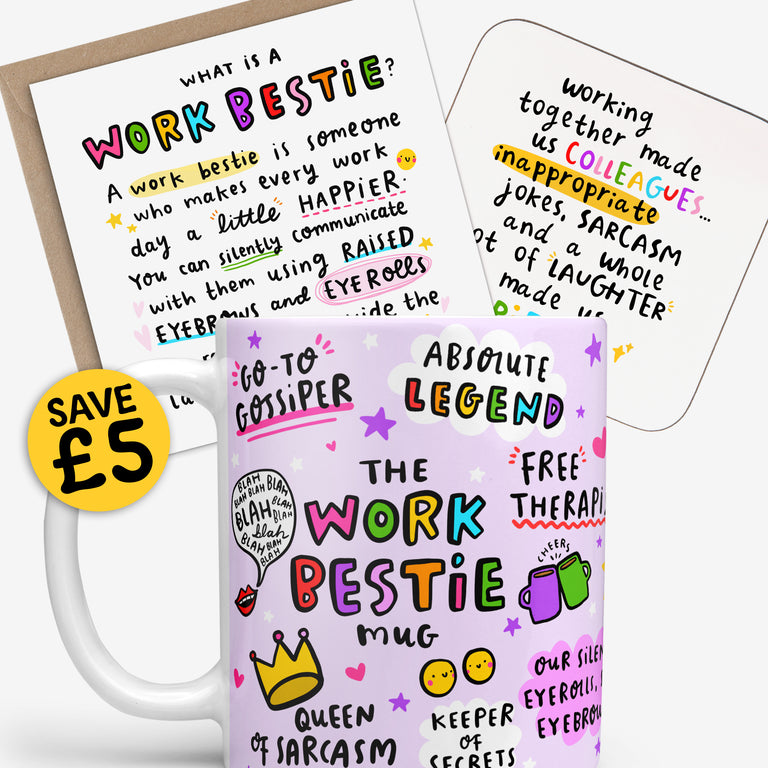 Work Bestie Gift Set - Funny Leaving Gift Bundle