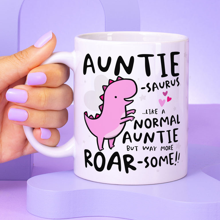 Auntiesaurus Personalised Birthday Mug