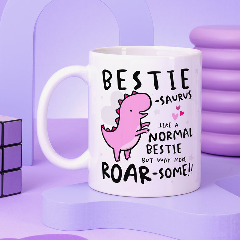 Bestiesaurus Personalised Birthday Mug