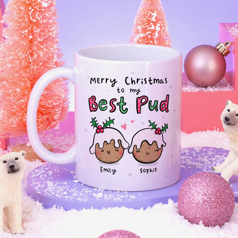 Best Pud - Personalised Name Christmas Mug