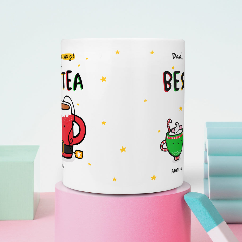 Dad Best-Tea Personalised Christmas Mug