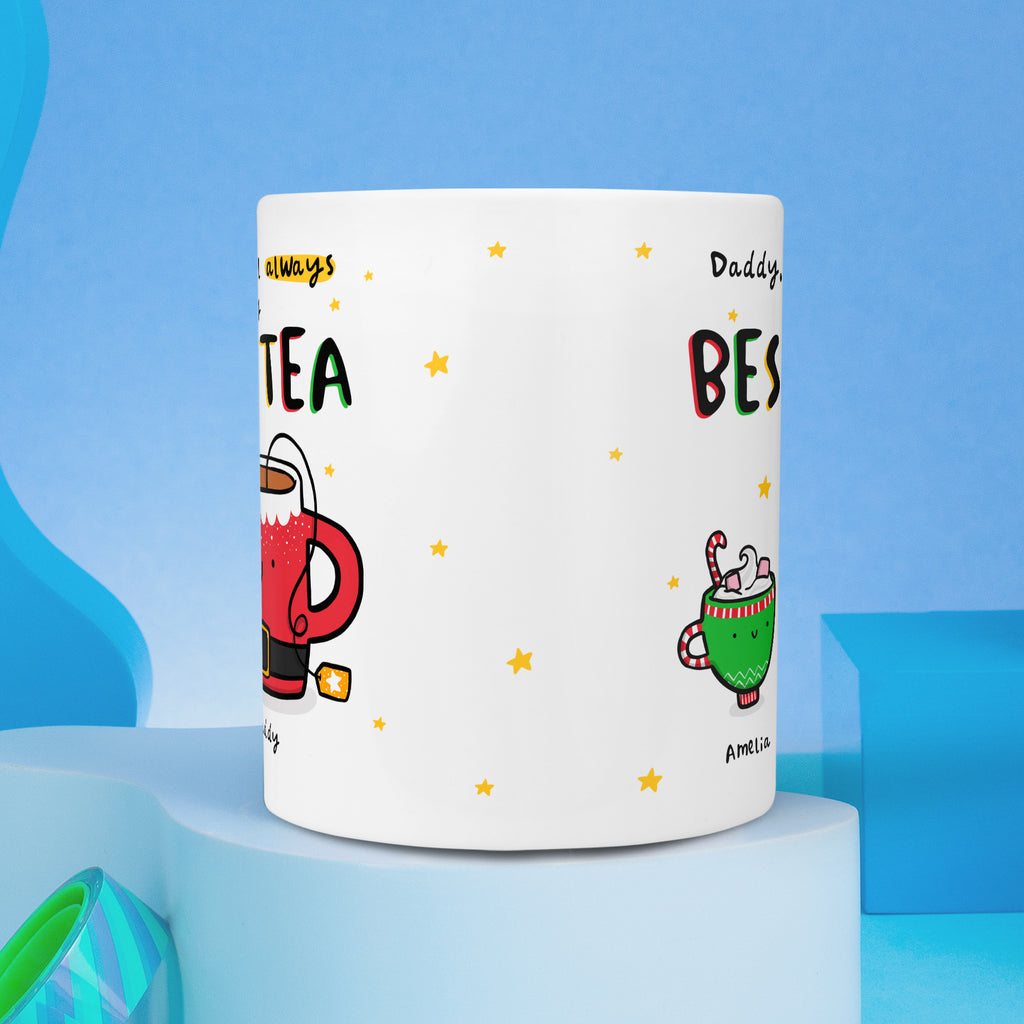 Daddy Best-Tea Personalised Christmas Mug