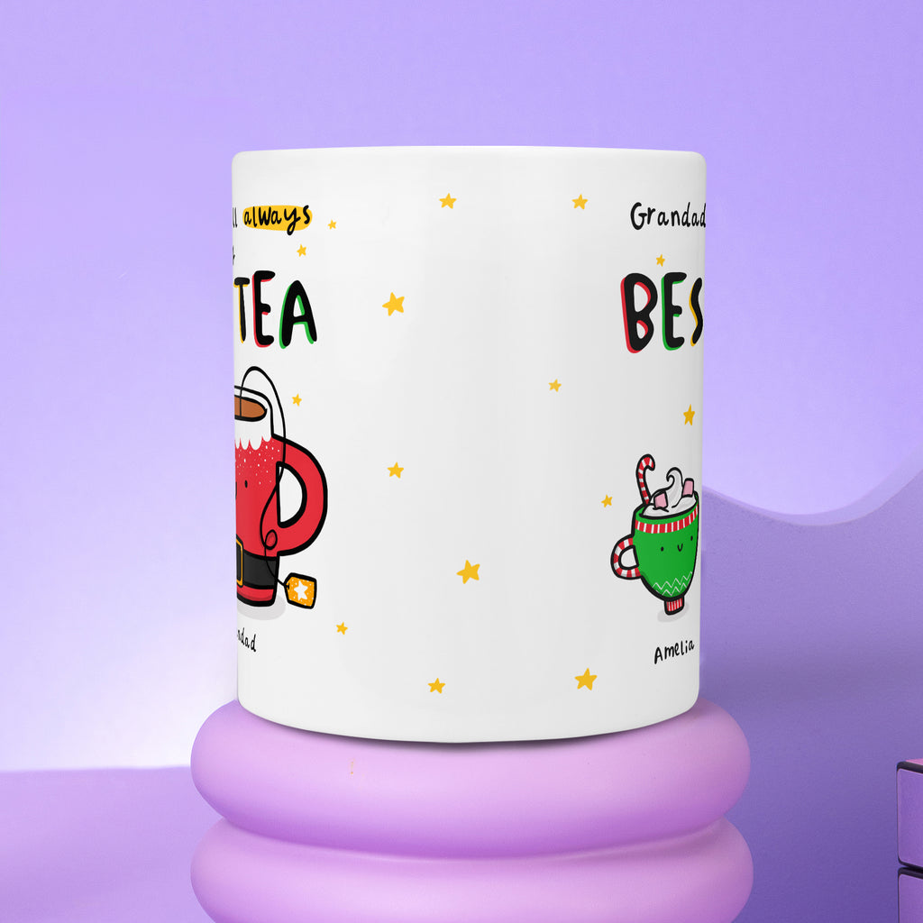 Grandad Best-Tea Personalised Christmas Mug