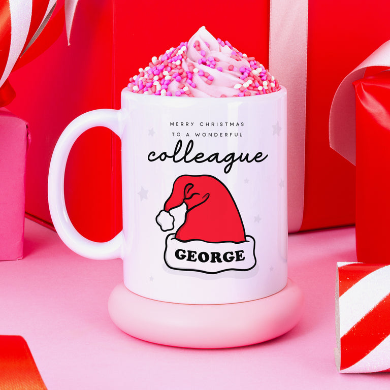 Wonderful Colleague Personalised Christmas Mug