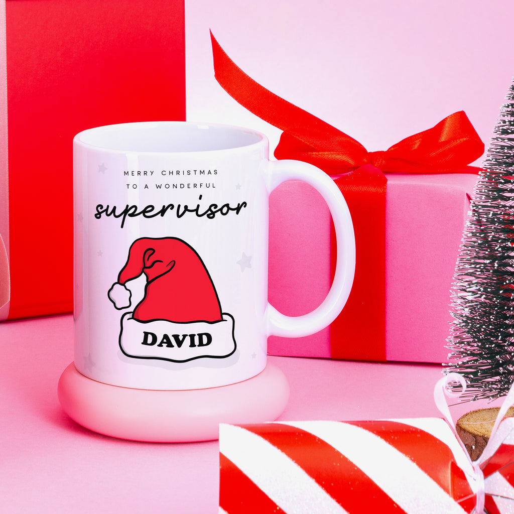 Wonderful Supervisor Personalised Christmas Mug