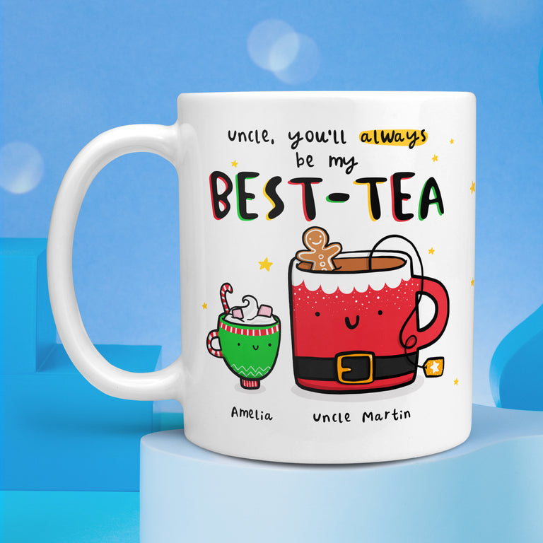 Uncle Best-Tea Personalised Christmas Mug