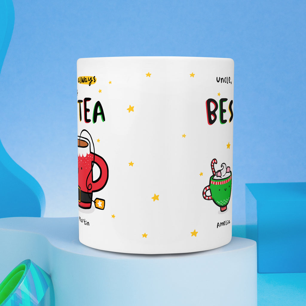 Uncle Best-Tea Personalised Christmas Mug
