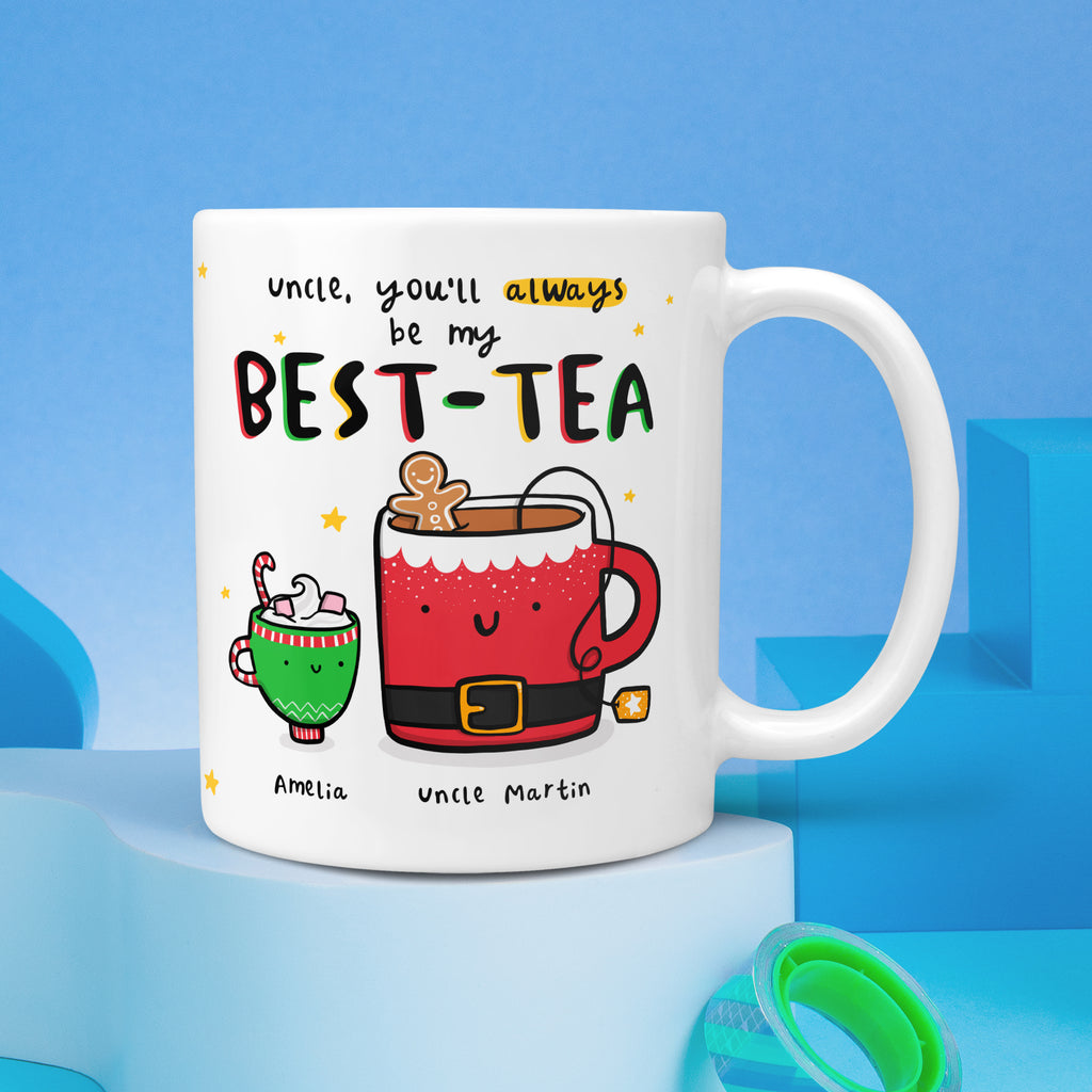 Uncle Best-Tea Personalised Christmas Mug