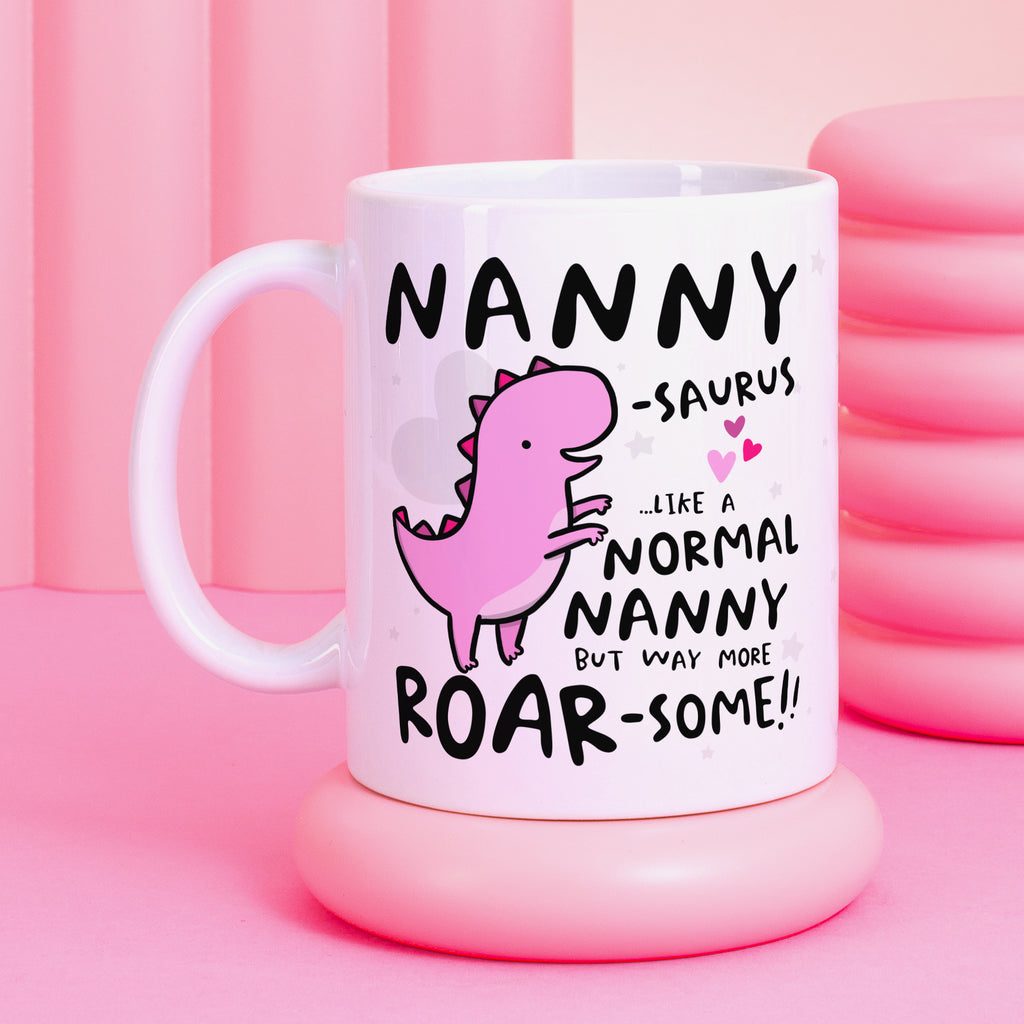 Nannysaurus Personalised Birthday Mug