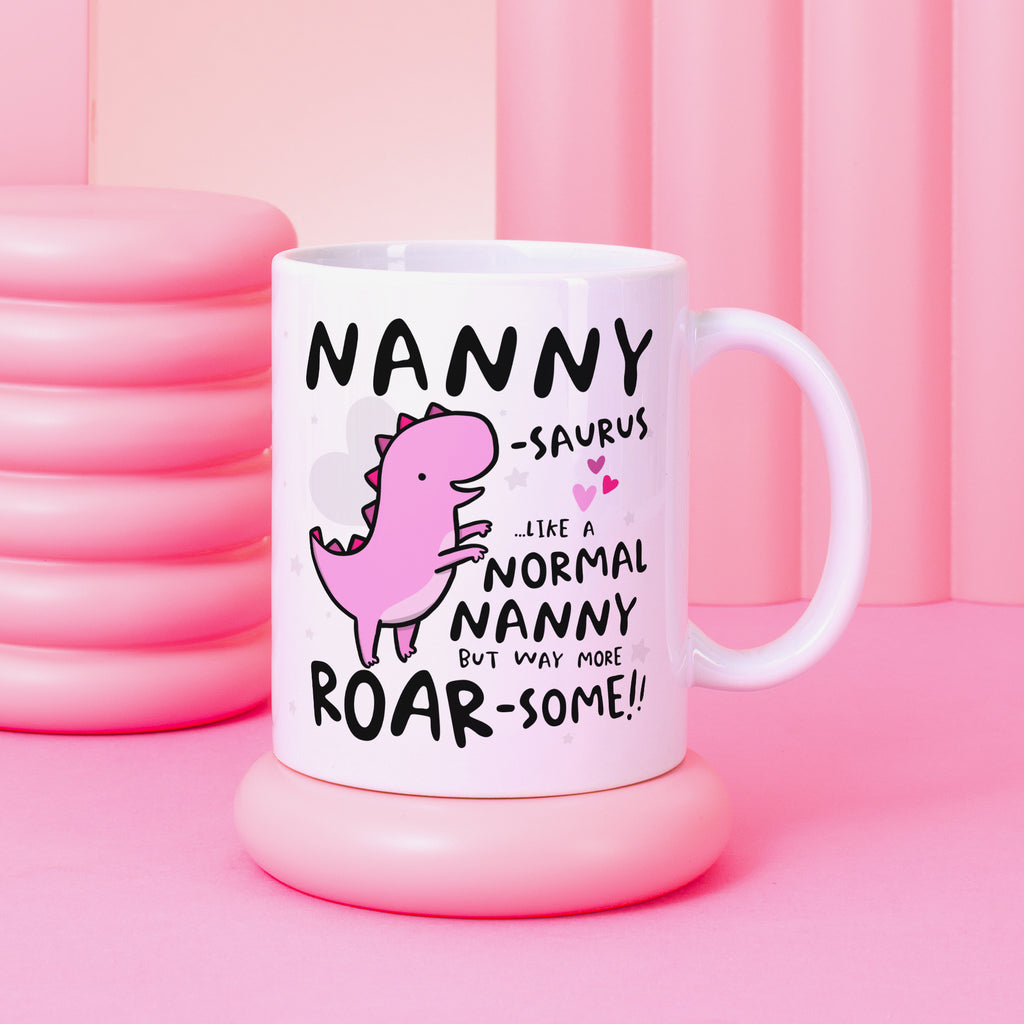 Nannysaurus Personalised Birthday Mug