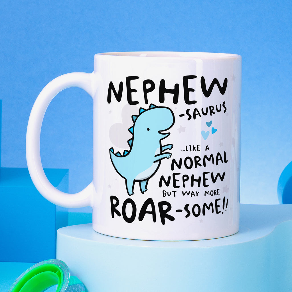 Nephewsaurus Personalised Birthday Mug