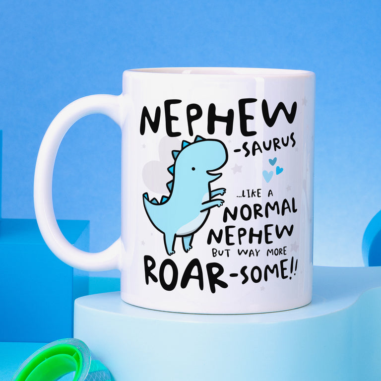 Nephewsaurus Personalised Birthday Mug