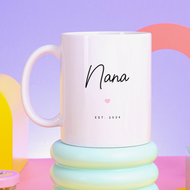 Nana Est. Year Personalised Mug