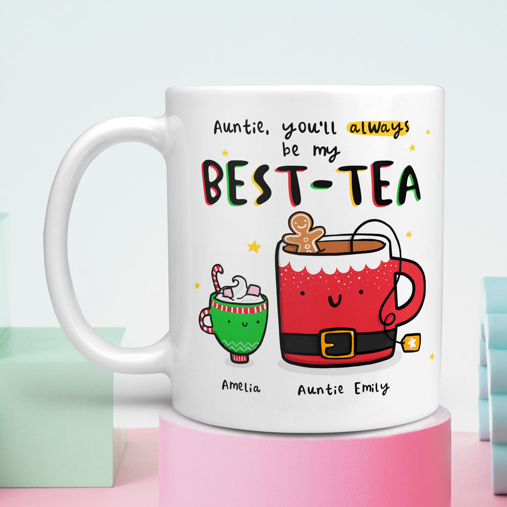 Auntie Best-Tea Personalised Christmas Mug