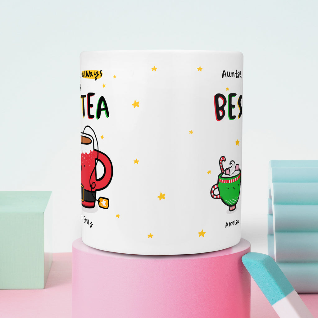 Auntie Best-Tea Personalised Christmas Mug