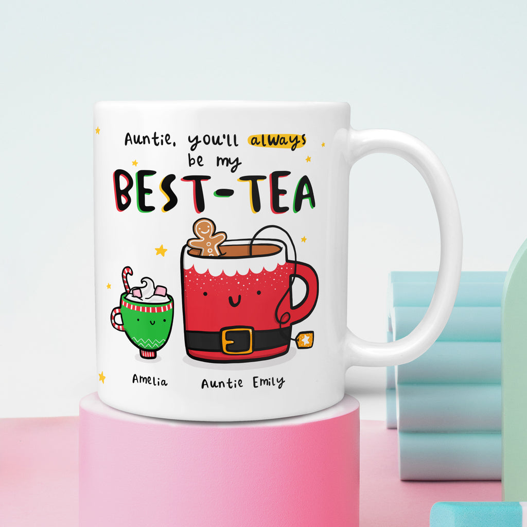 Auntie Best-Tea Personalised Christmas Mug