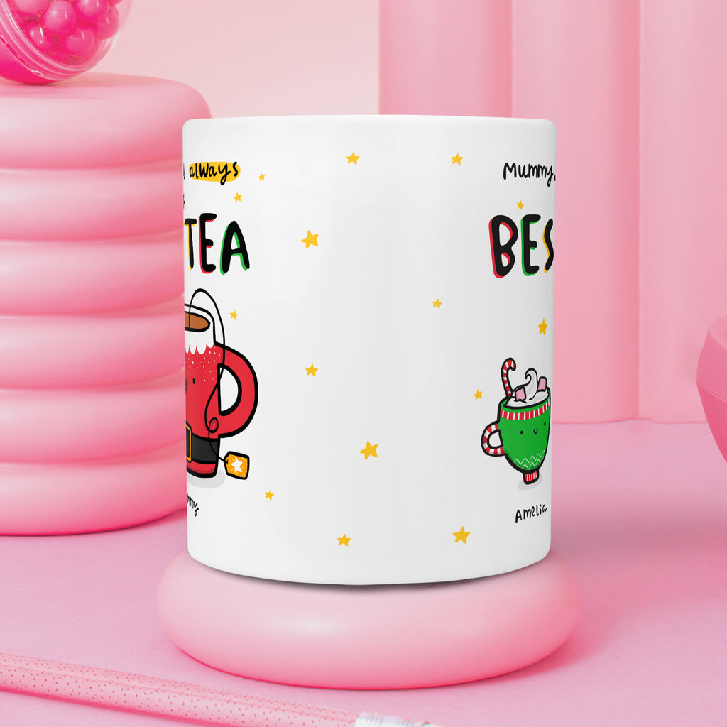 Mummy Best-Tea Personalised Christmas Mug