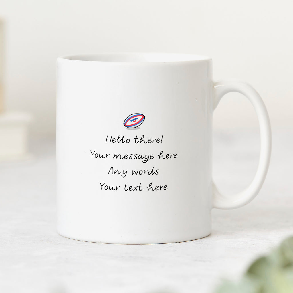 Personalised Mug - Rugby Thinking About