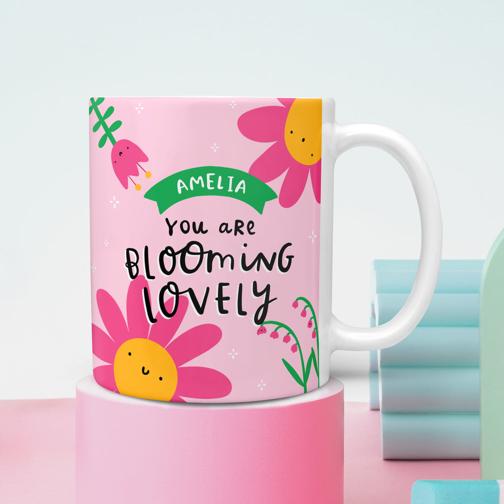 You Are Blooming Lovely Personalised Name Mug