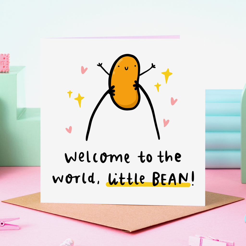 Little Bean New Baby Card