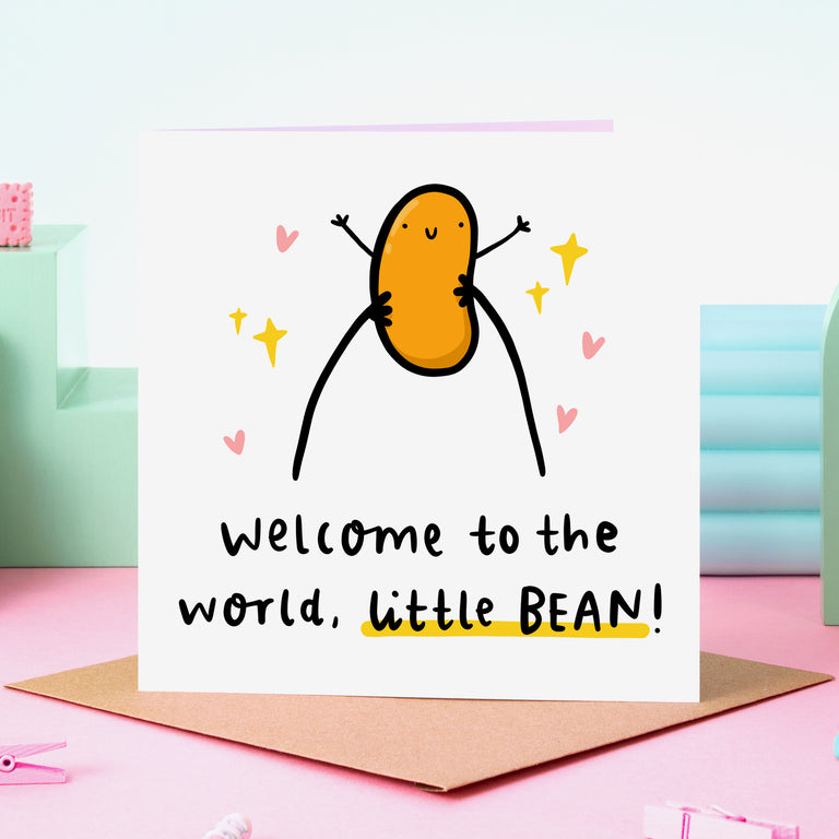 Little Bean New Baby Card
