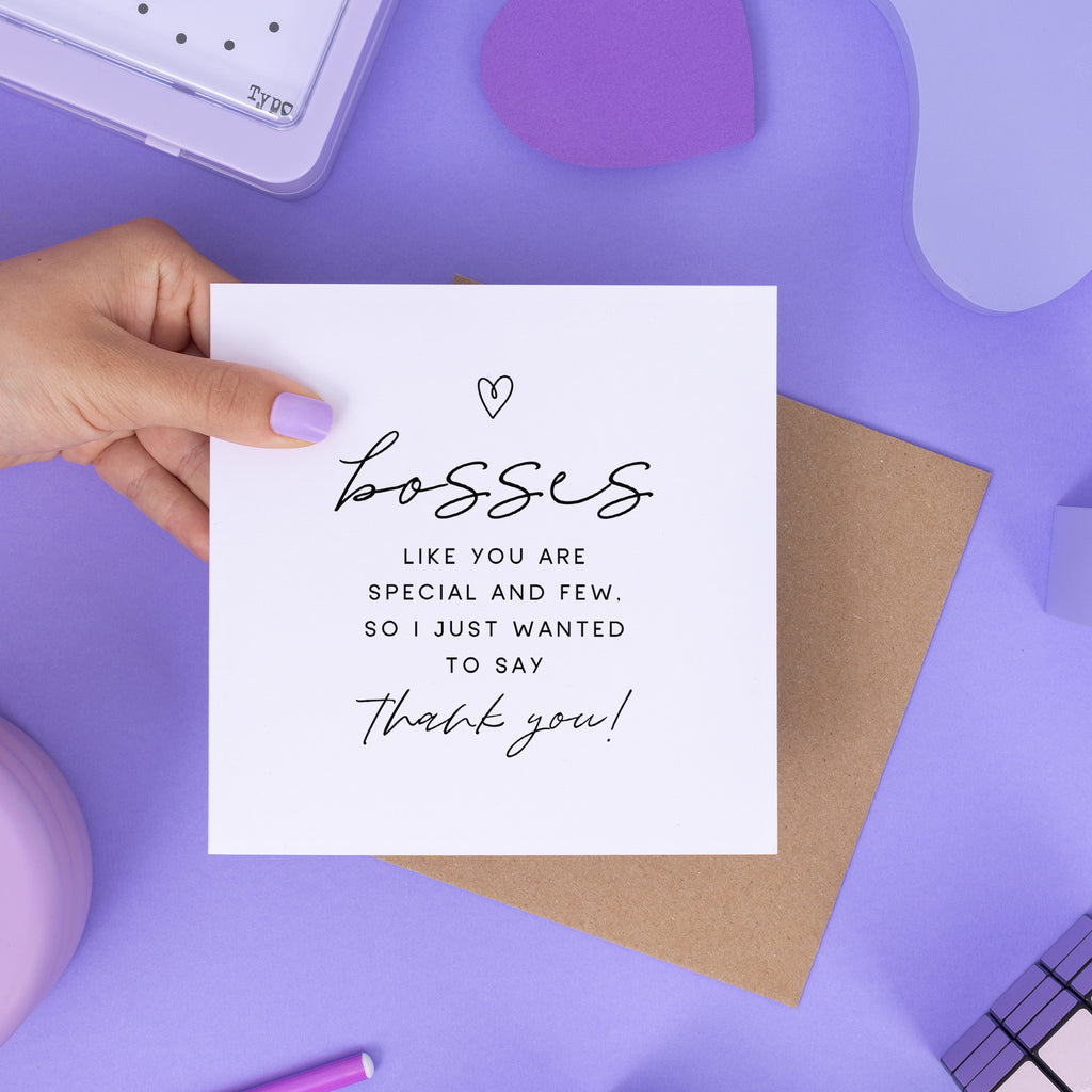 Boss Special And Few Thank You Card