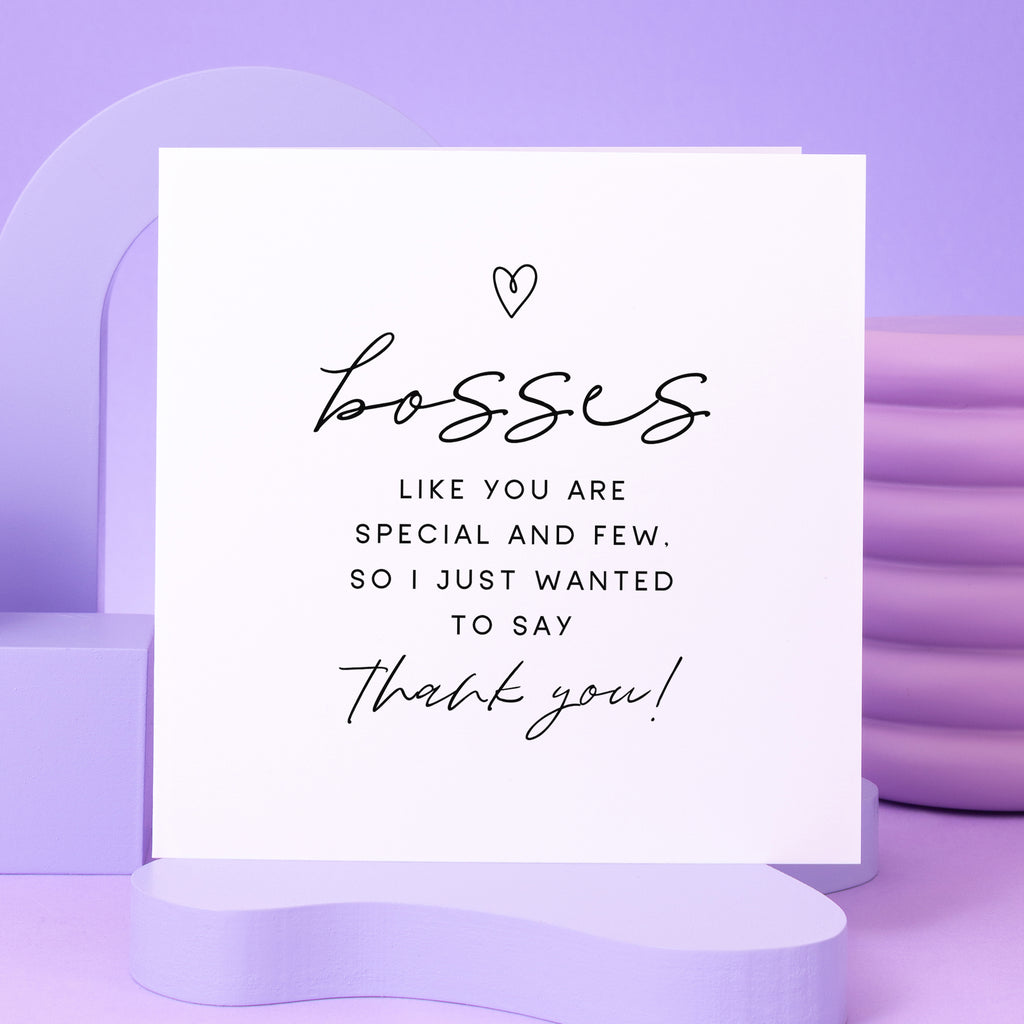 Boss Special And Few Thank You Card
