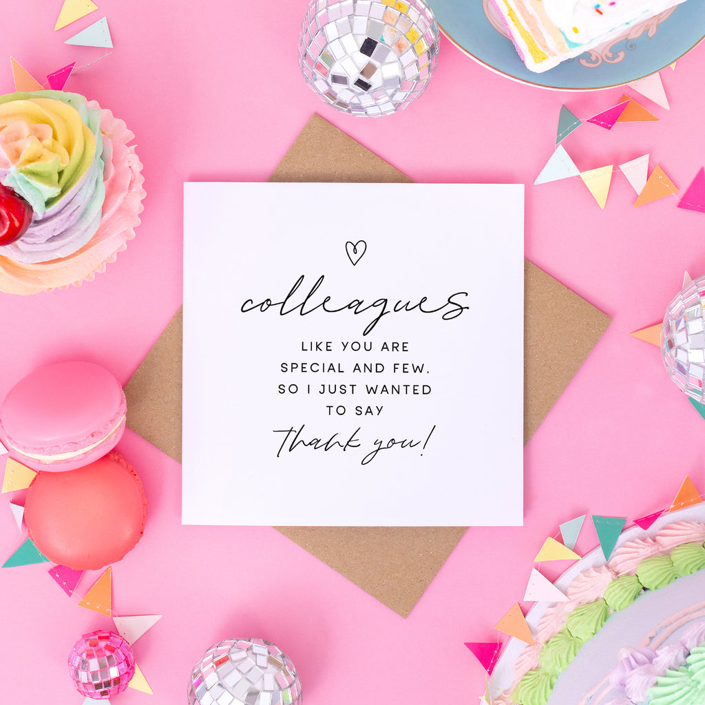 Colleague Special And Few Thank You Card