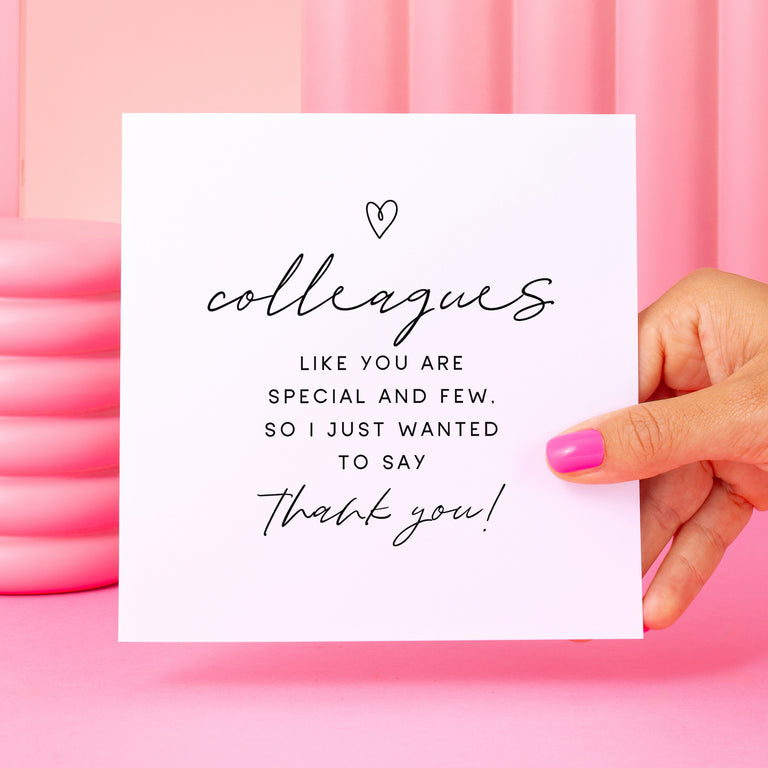 Colleague Special And Few Thank You Card