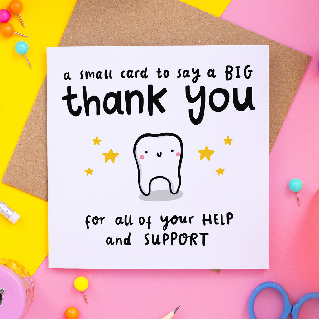 Big Thank You Dentist Card
