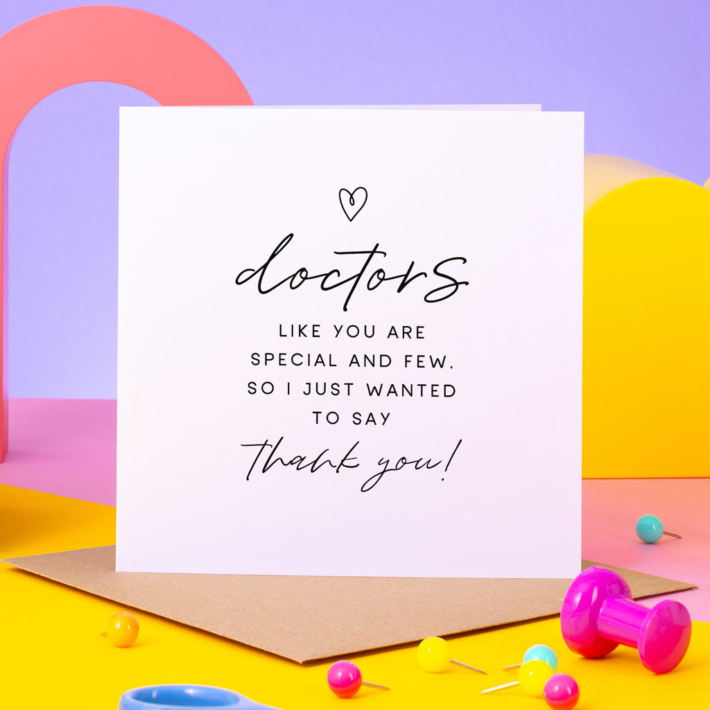 Doctor Special And Few Thank You Card