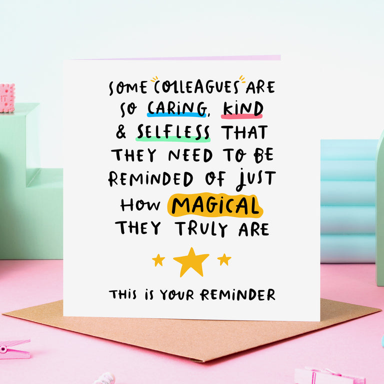 This Is Your Reminder - Colleague Thank You Card