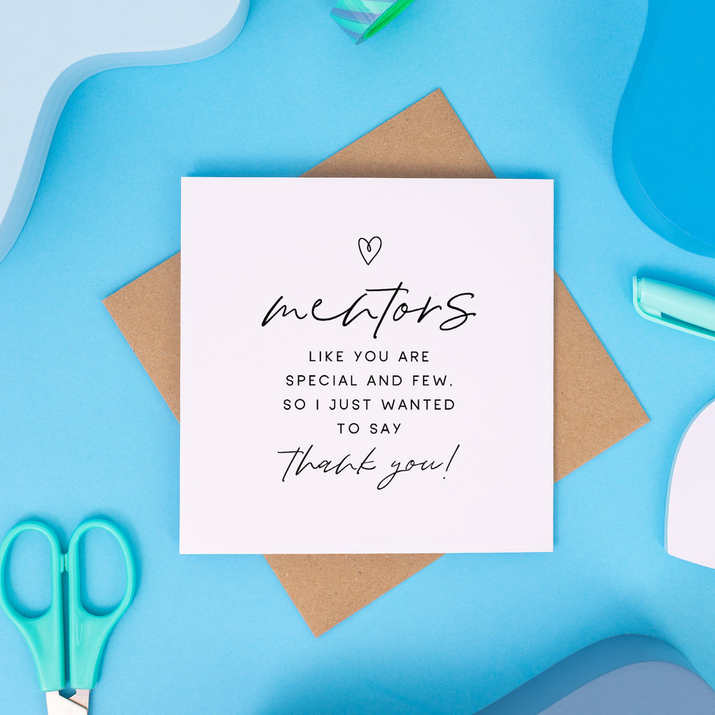 Mentor Special And Few Thank You Card