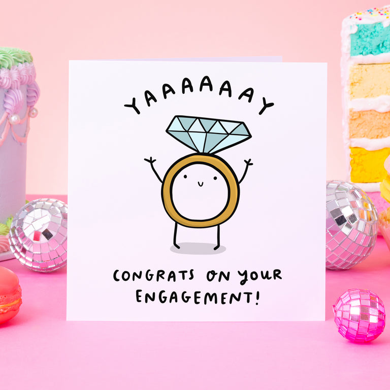 Yay Engagement Card