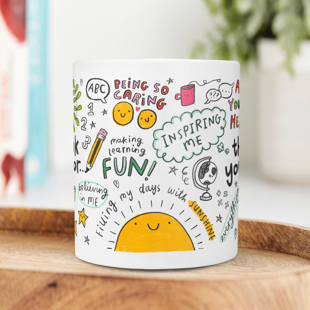 Teacher Thank You Mug - Thank You For... | Nursery, Daycare, Teaching Assistant, Coach, Learning Assistant, SENCO Gift | End of School Gift