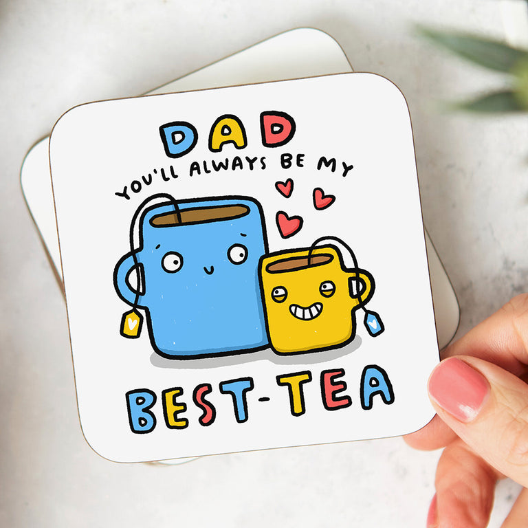 Dad My Best-Tea Coaster