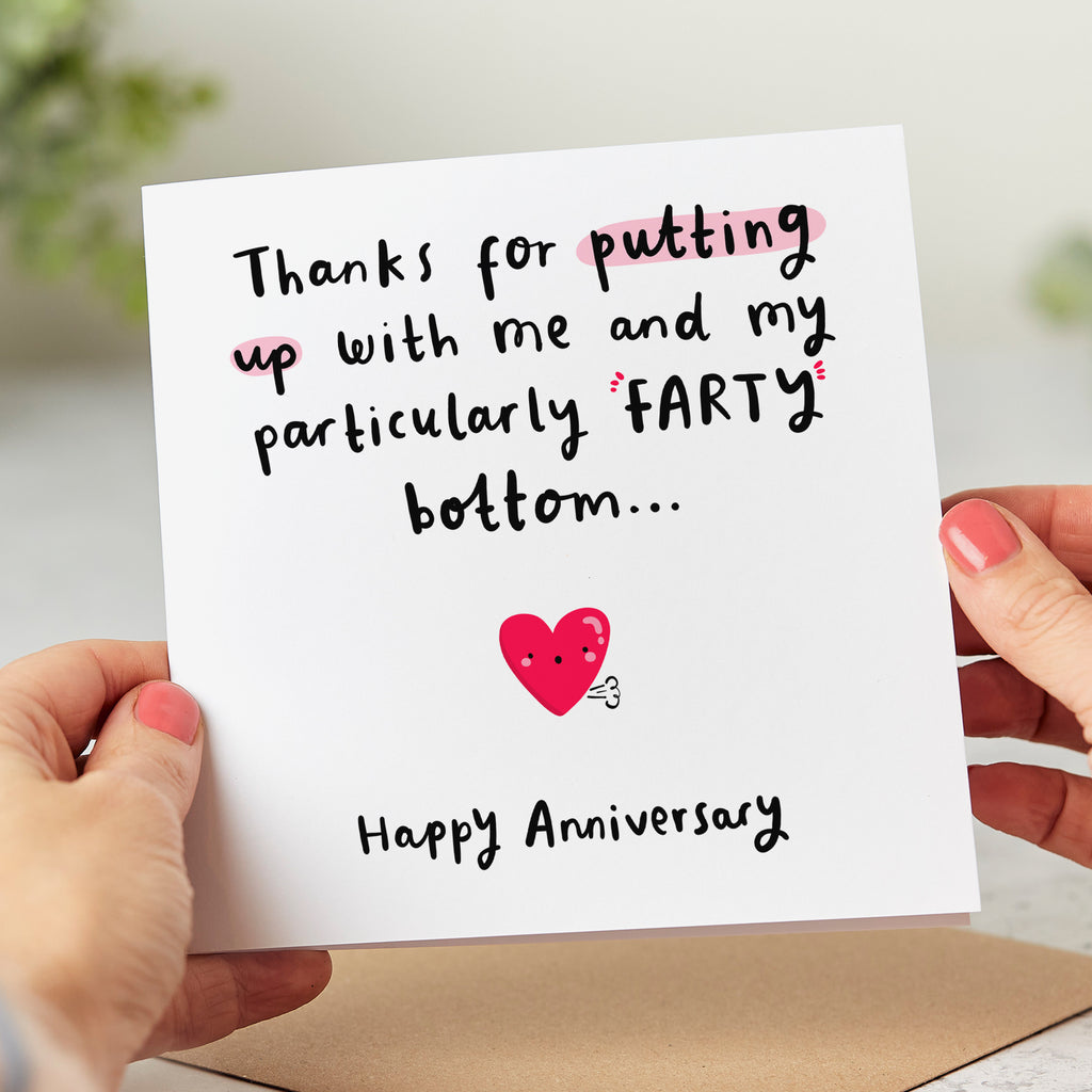 Particularly Fart Bottom Anniversary Card
