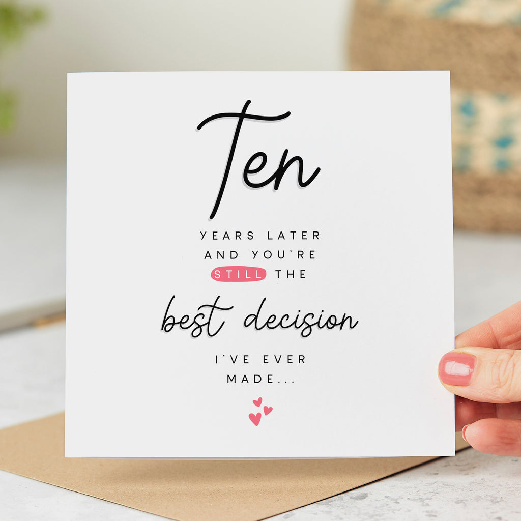 Ten Years Later 10th Anniversary Card