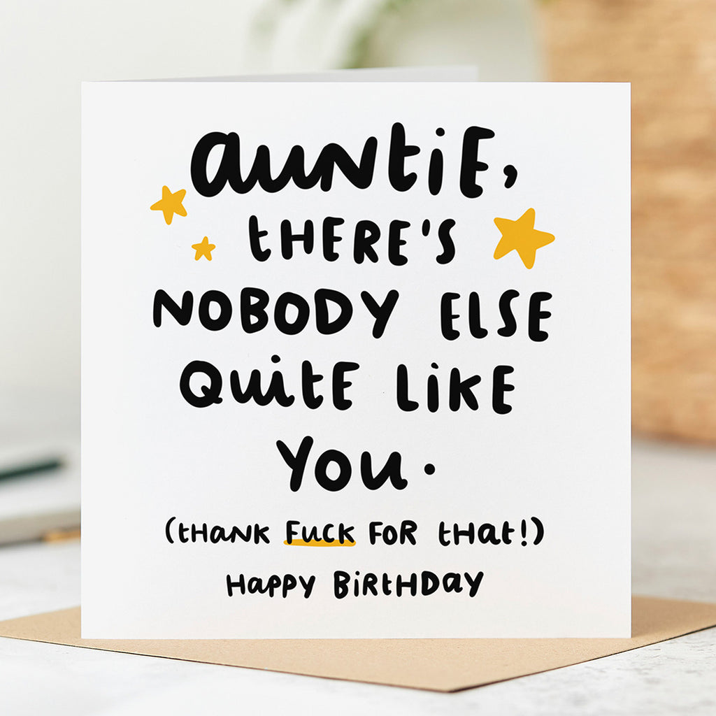 Auntie Nobody Like You Birthday Card