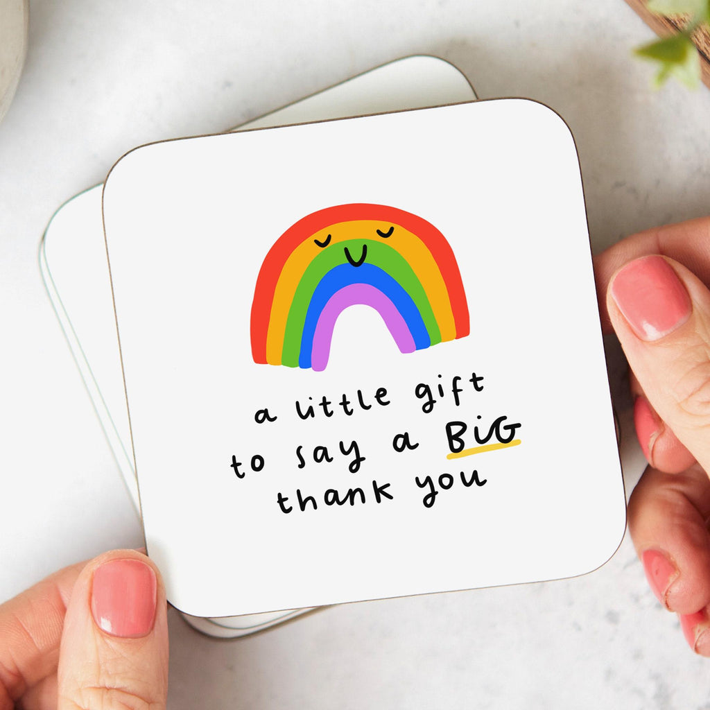 A Little Gift To Say A Big Thank You Coaster - Thank You Gift, Appreciation, Colleague, Employee, Friendship Gift, Teacher