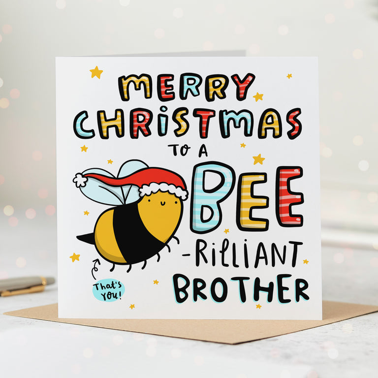 Brother Bee-rilliant Christmas Card