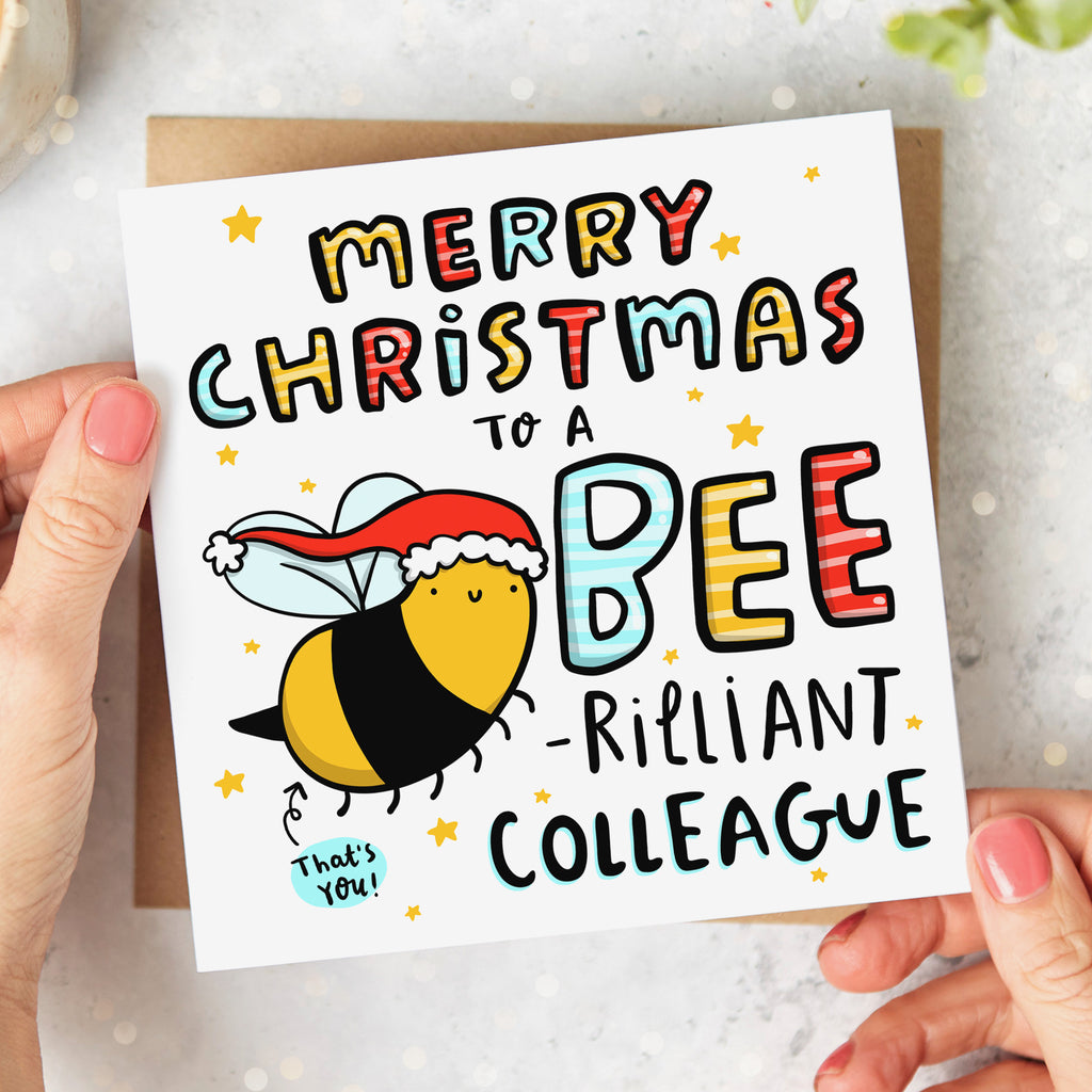 Colleague Bee-rilliant Christmas Card