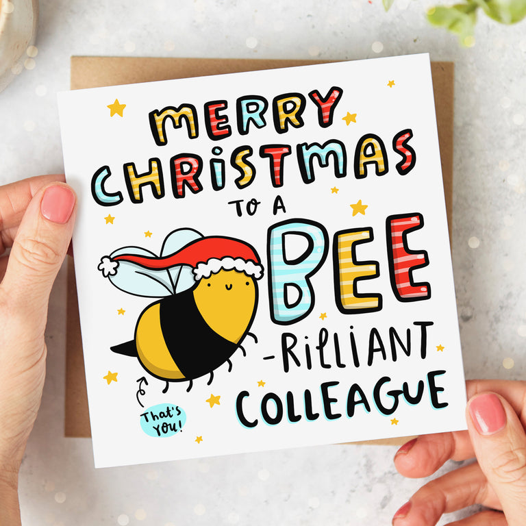 Colleague Bee-rilliant Christmas Card