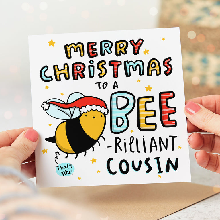 Cousin Bee-rilliant Christmas Card