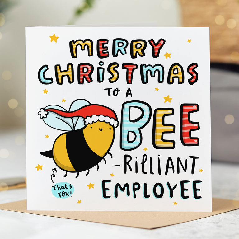 Employee Bee-rilliant Christmas Card